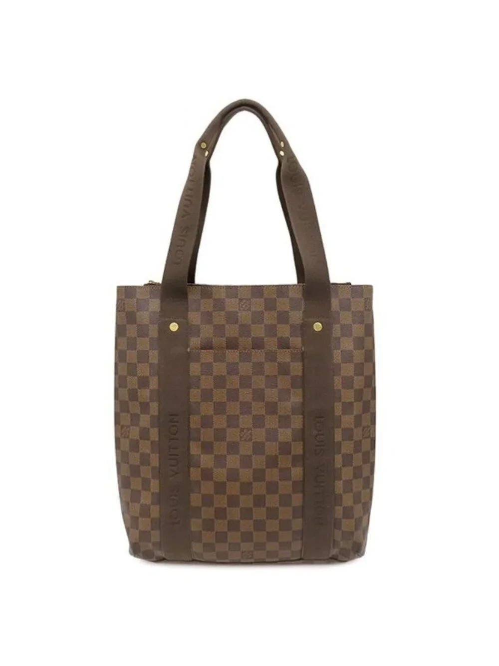Louis Vuitton Tote Bag Cabas Beaubourg Damier Canvas Gold Brown